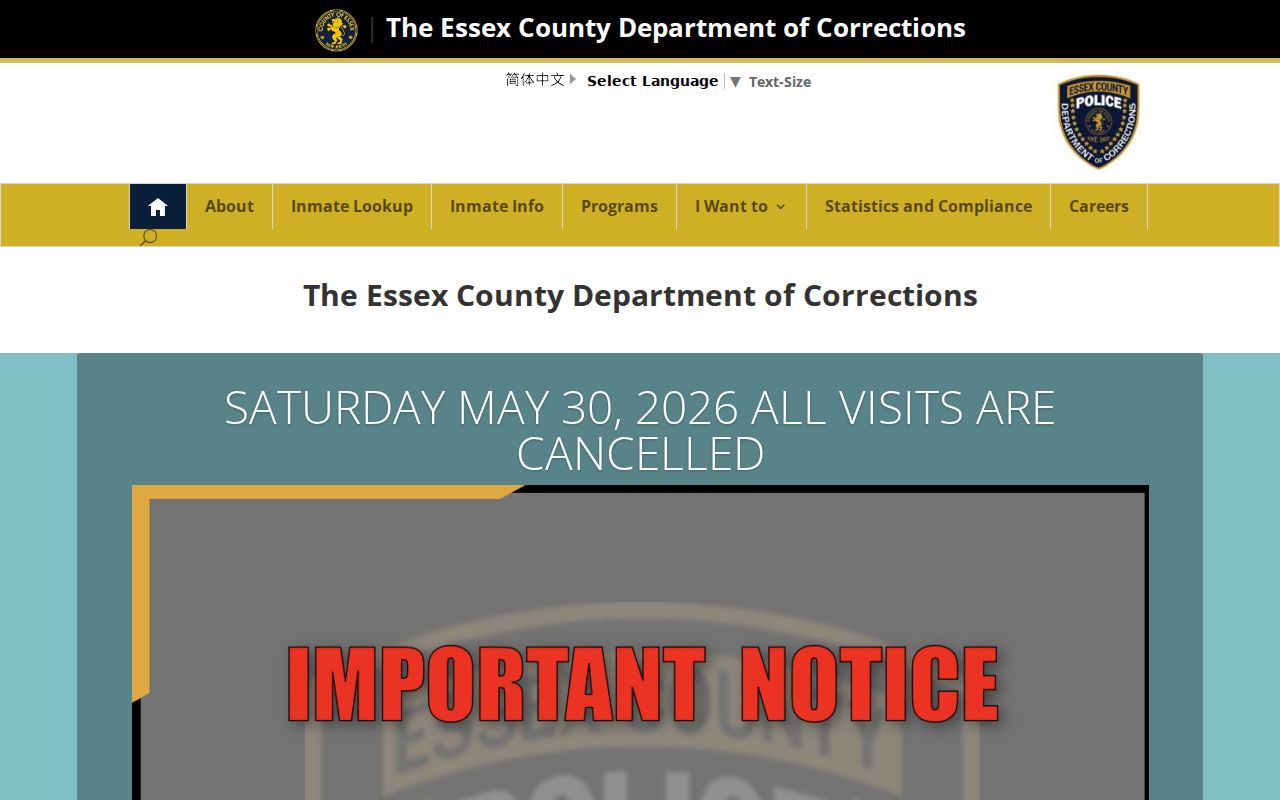 Millburn resident lookup safety check with Essex County Corrections information